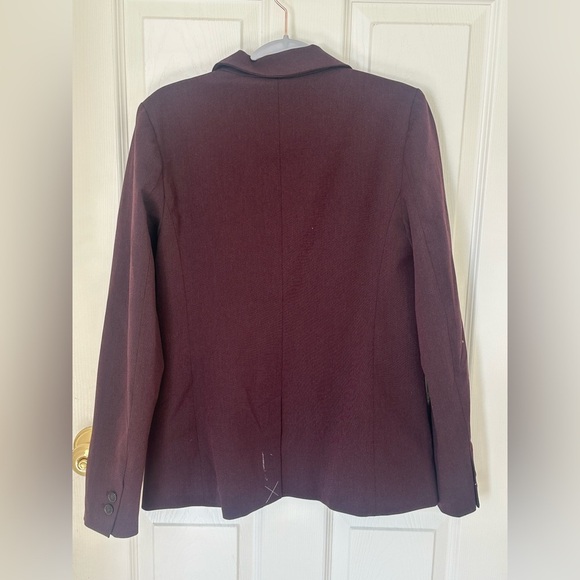 LOFT Women’s Blazer, Dark‎ Burgundy/Purple, New with Tag, Size 0 - Picture 3 of 6
